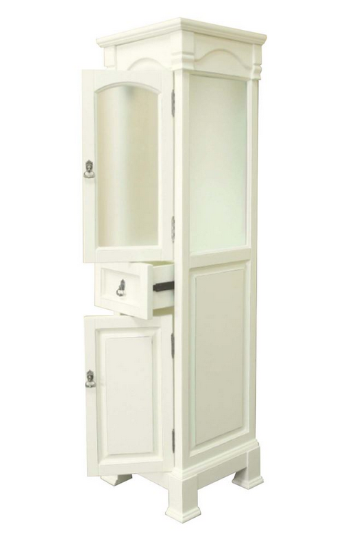 Bellaterra Linen Cabinet-Cream-21-Item #205065-TOWER-CR