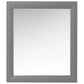 Image is white background photo of Saphire Gray wood framed Ancerre mirror.