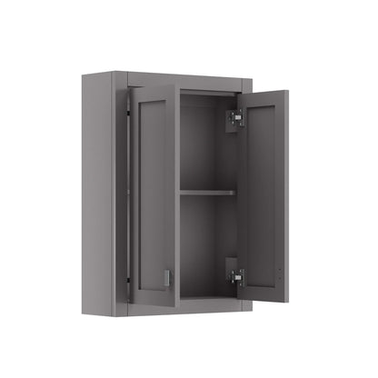 Grey Wooden Bathroom Cabinet 24x33x8 inces 